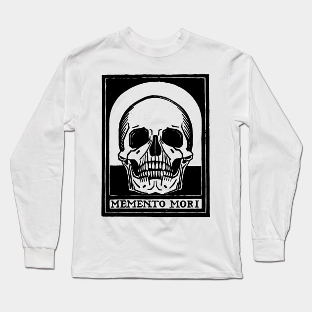 Memento Mori Skull Long Sleeve T-Shirt by Historia